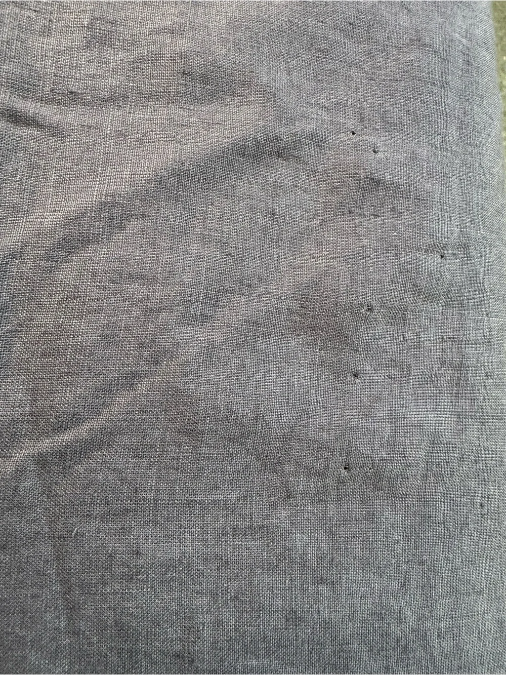 Quince European Linen Duvet Cover Queen Charcoal Gray 100% Linen